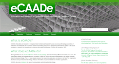 Desktop Screenshot of ecaade.org