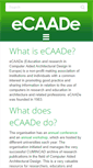 Mobile Screenshot of ecaade.org
