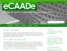 Tablet Screenshot of ecaade.org